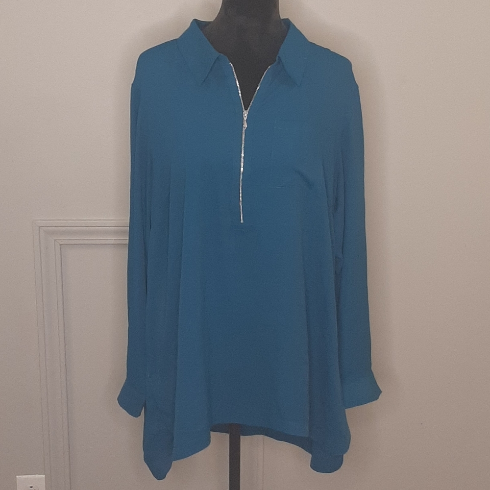 Turquoise blouse